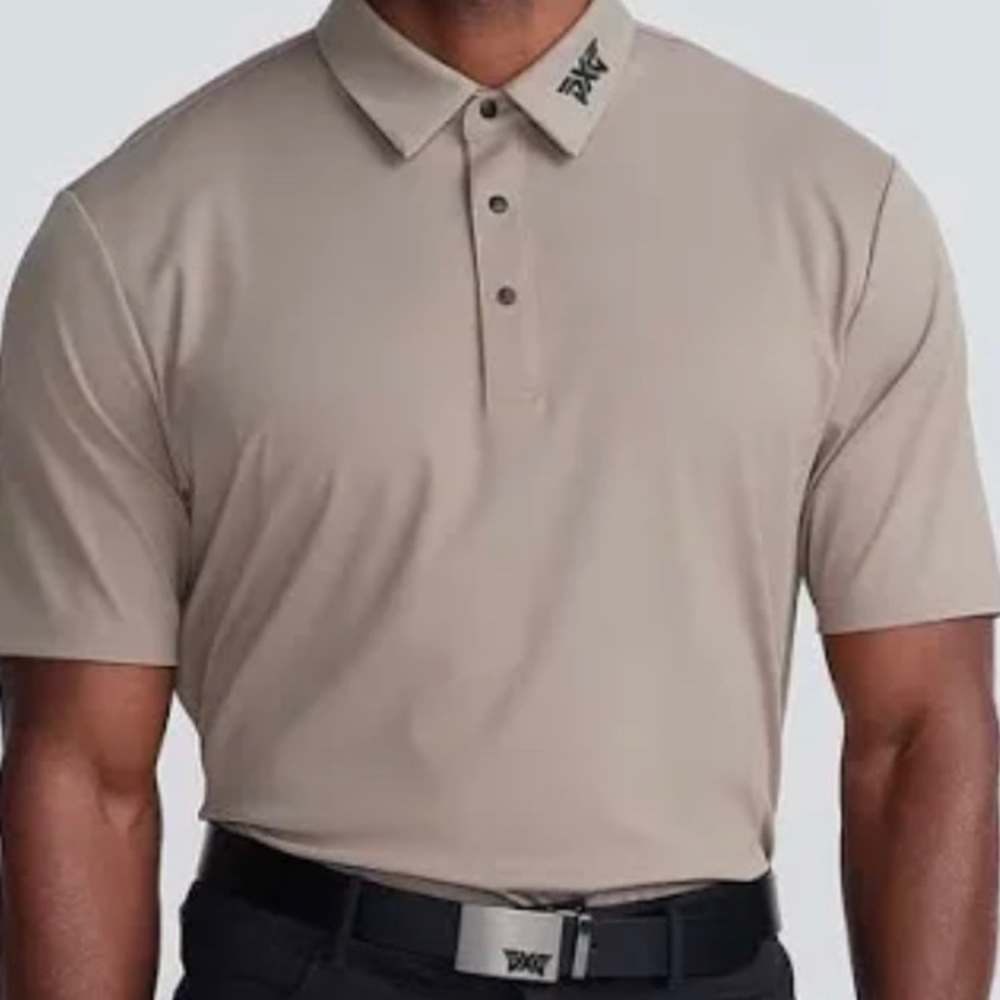 PXG Men’s BP Sport Polo Comfort Fit Tan size medium